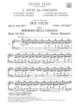 6 Etudes de Concert - LISZT - Partition - Piano